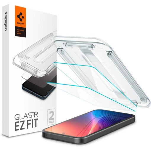 Google Pixel 9a kaitseklaas Spigen Glas.tR EZ FIT 2 tk labipaistev