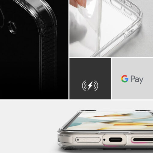 Google Pixel 9a umbris plastikust ja silikoonist Ringke Fusion labipaistev 5