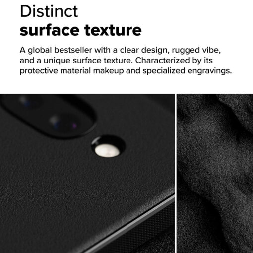 Google Pixel 9a umbris plastikust ja silikoonist Ringke Onyx must 4