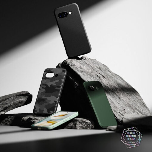 Google Pixel 9a umbris plastikust ja silikoonist Ringke Onyx must 6