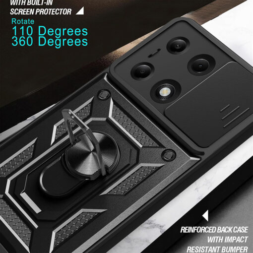 Google Pixel 9a umbris silikoonist ja plastikust CamShield Series roosakuldne 4