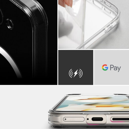 Google Pixel 9a umbris silikoonist ja plastikust Ringke Fusion MagSafe labipaistev 5
