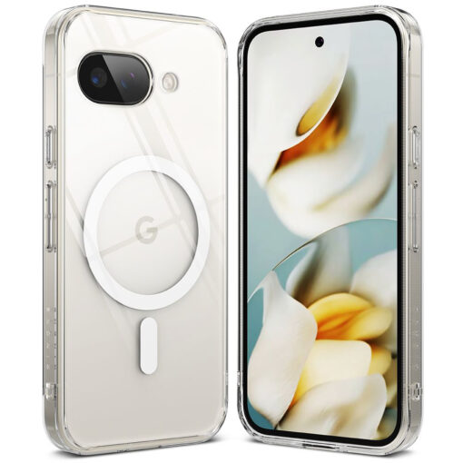 Google Pixel 9a umbris silikoonist ja plastikust Ringke Fusion MagSafe labipaistev