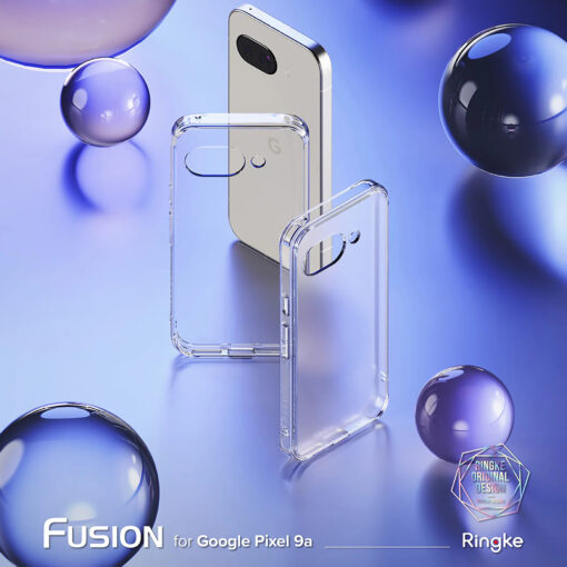 Google Pixel 9a umbris silikoonist ja plastikust Ringke Fusion matt labipaistev 1