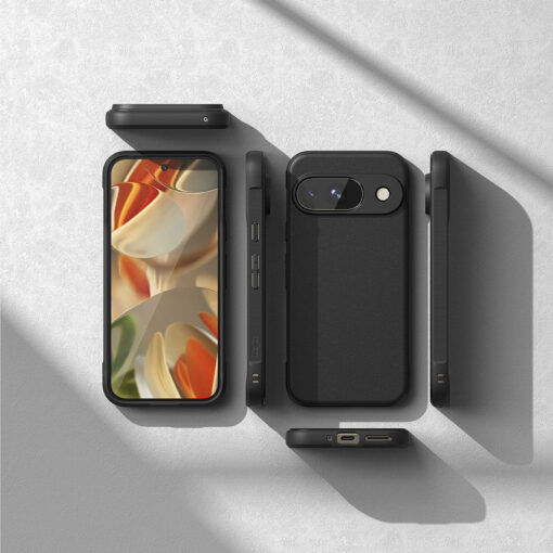 Google Pixel 9a umbris silikoonist ja plastikust Ringke Onyx MagSafe must 4