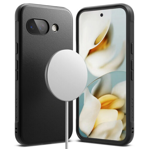 Google Pixel 9a umbris silikoonist ja plastikust Ringke Onyx MagSafe must