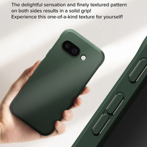 Google Pixel 9a umbris silikoonist ja plastikust Ringke Onyx tume roheline 1