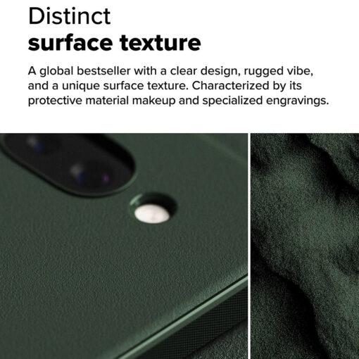 Google Pixel 9a umbris silikoonist ja plastikust Ringke Onyx tume roheline 2
