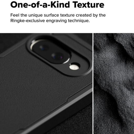 Google Pixel 9a umbris silikoonist ja plastikust Ringke Rugged Gear must 2