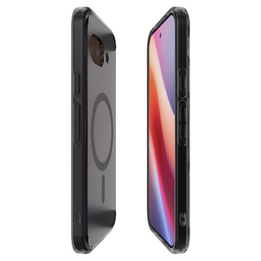 Google Pixel 9a umbris silikoonist ja plastikust Spigen Ultra Hybrid MagSafe jaine must 4
