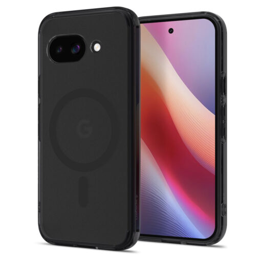 Google Pixel 9a umbris silikoonist ja plastikust Spigen Ultra Hybrid MagSafe jaine must