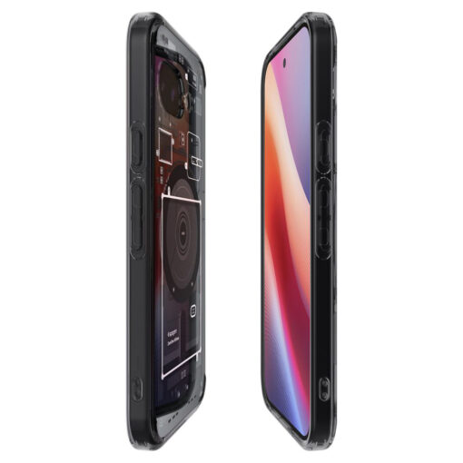 Google Pixel 9a umbris silikoonist ja plastikust Spigen Ultra Hybrid Zero One MagSafe must 4