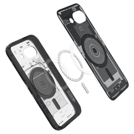 Google Pixel 9a umbris silikoonist ja plastikust Spigen Ultra Hybrid Zero One MagSafe must 5