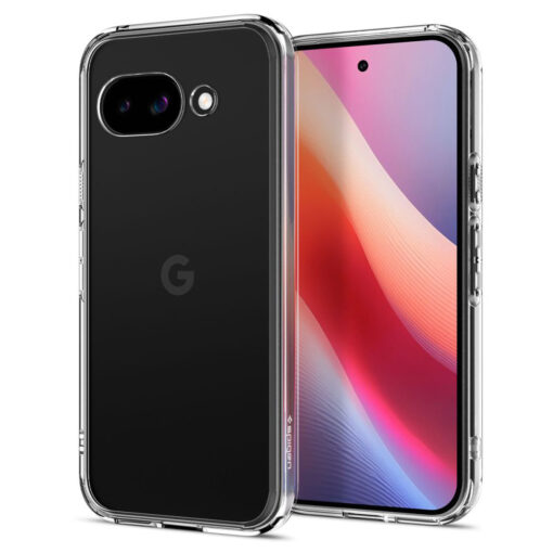 Google Pixel 9a umbris silikoonist ja plastikust Spigen Ultra Hybrid labipaistev