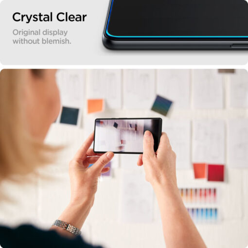 Samsung A15 A25 M15 kaitseklaas karastatud klaas Spigen Glas.tR Slim 2 tk labipaistev 6