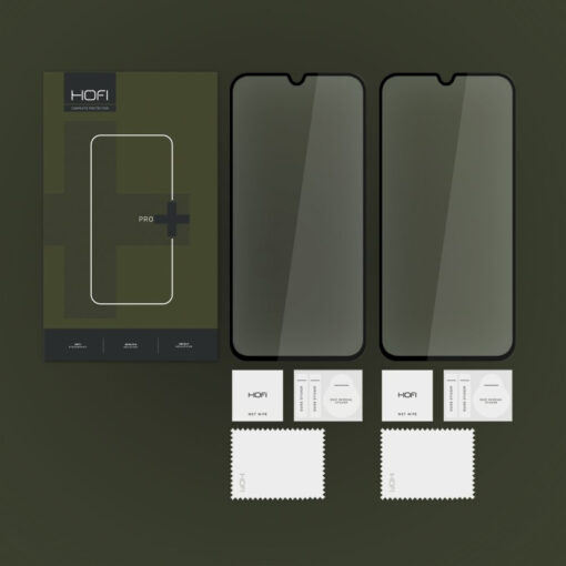 Samsung A15 A25 kaitseklaas Hofi Glass Pro must 2 tk 3