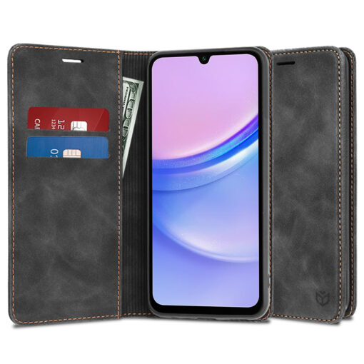 Samsung A15 kaaned kunstnahast Confy Cover must