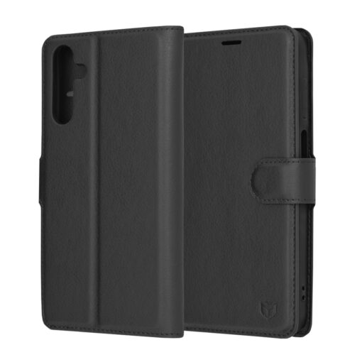Samsung A15 kaaned kunstnahast Leather Folio must