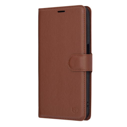 Samsung A15 kaaned kunstnahast Leather Folio pruun 3
