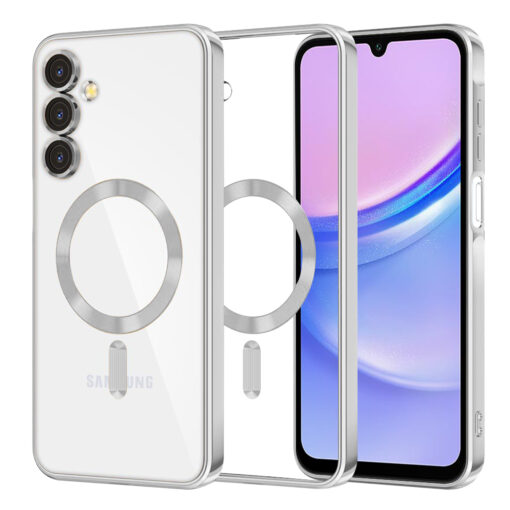 Samsung A15 umbris silikoonist MagSafe Luxury Crystal hobedane