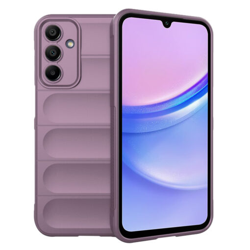 Samsung A15 umbris silikoonist Magic Shield lilla