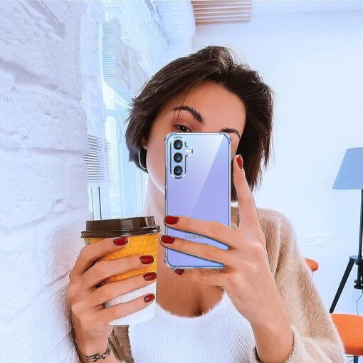 Samsung A15 umbris silikoonist Shockproof Clear Silicone labipaistev 4