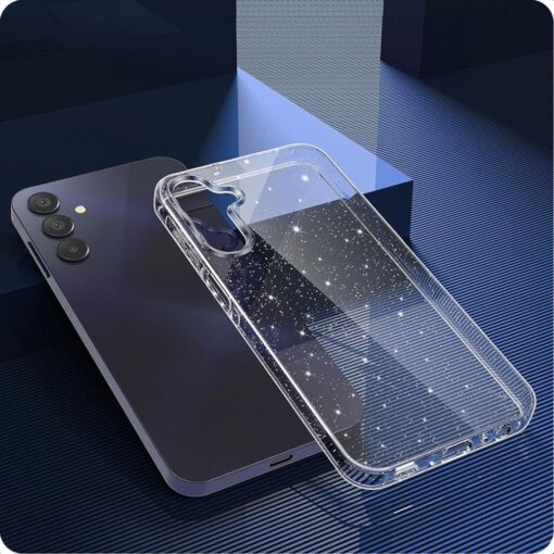 Samsung A15 umbris silikoonist SparkleSkin Series labipaistev 1