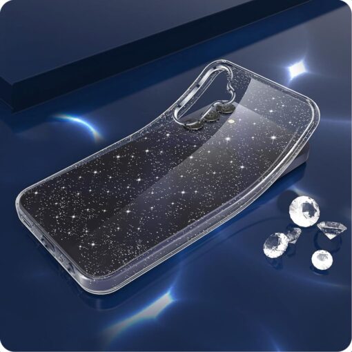 Samsung A15 umbris silikoonist SparkleSkin Series labipaistev 3