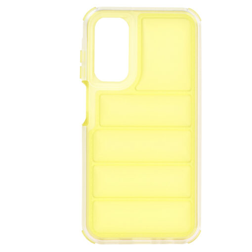 Samsung A15 umbris silikoonist Wave Shield kollane 1