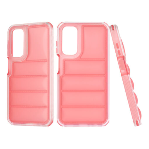 Samsung A15 umbris silikoonist Wave Shield punane 3