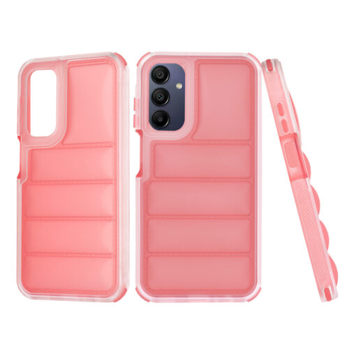 Samsung A15 umbris silikoonist Wave Shield punane