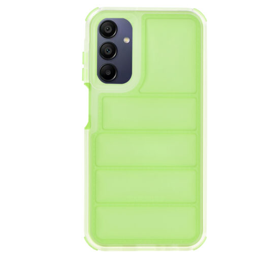 Samsung A15 umbris silikoonist Wave Shield roheline 2