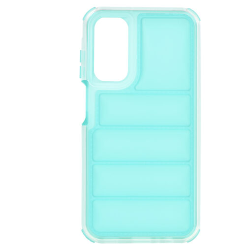 Samsung A15 umbris silikoonist Wave Shield turkiissinine 1