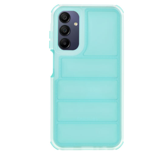Samsung A15 umbris silikoonist Wave Shield turkiissinine 2