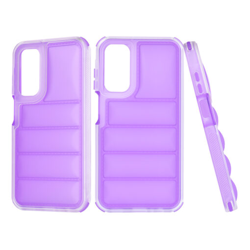 Samsung A15 umbris silikoonist Wave Shield violetne 3
