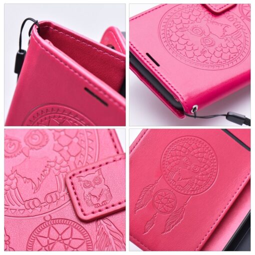 Samsung A53 kaaned kunstnahast MEZZO Book dreamcatcher magenta 4
