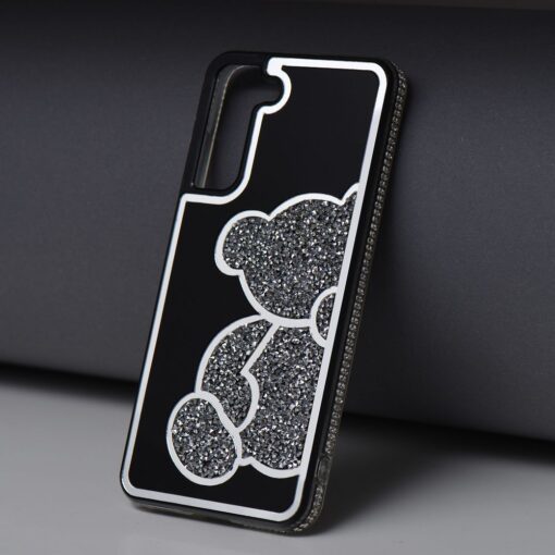 Samsung A53 umbris TEDDY plastikust taguse ja silikoonist servadega hobedane 6