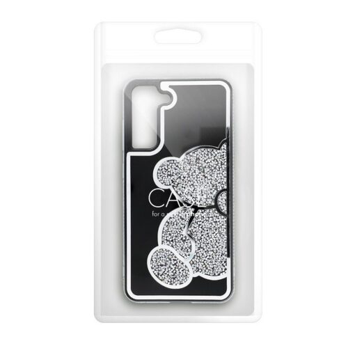 Samsung A53 umbris TEDDY plastikust taguse ja silikoonist servadega hobedane 9