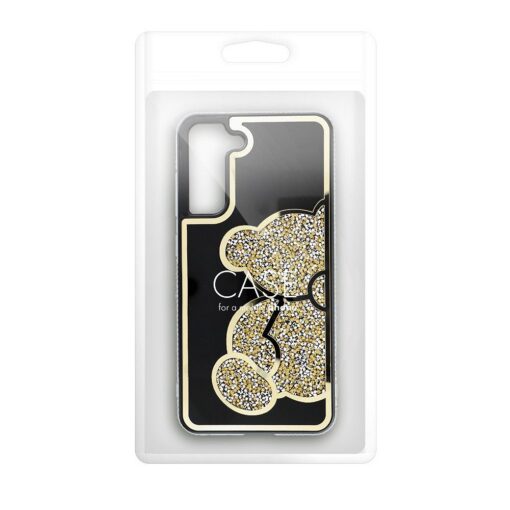 Samsung A53 umbris TEDDY plastikust taguse ja silikoonist servadega kuldne 9