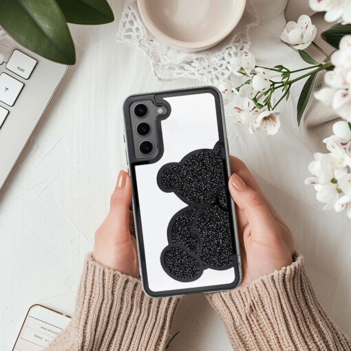 Samsung A53 umbris TEDDY plastikust taguse ja silikoonist servadega must 3