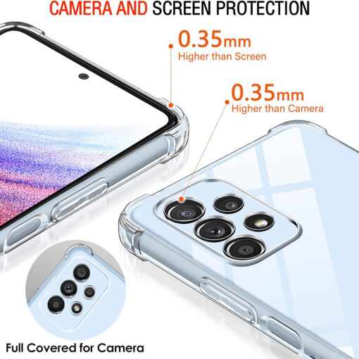 Samsung A53 umbris silikoonist Shockproof Clear Silicone labipaistev 2