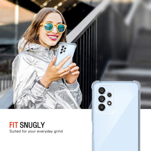 Samsung A53 umbris silikoonist Shockproof Clear Silicone labipaistev 3