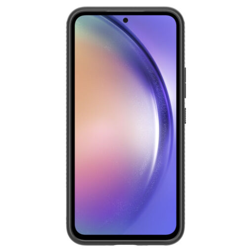 Samsung A54 Spigen Liquid Air silikoonist umbris matt must 3
