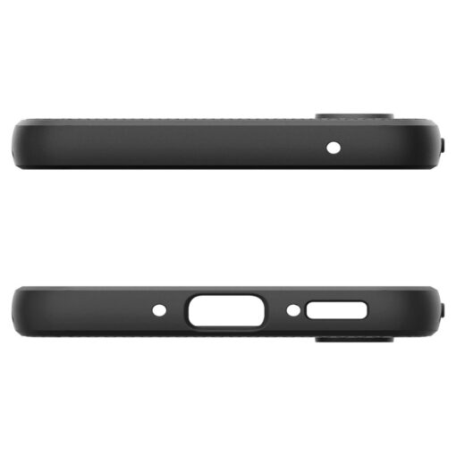 Samsung A54 Spigen Liquid Air silikoonist umbris matt must 9