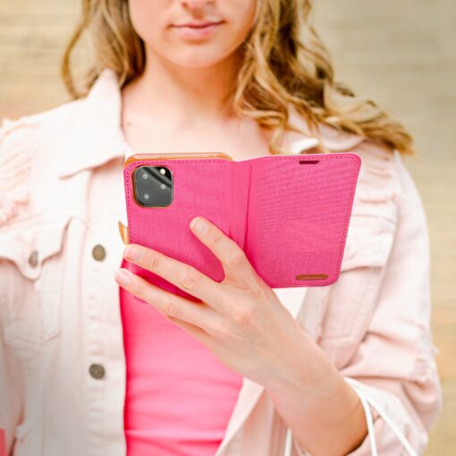 Samsung A54 kaaned kunstnahast CANVAS Book roosa 13 scaled