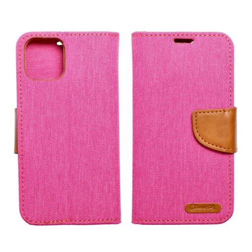 Samsung A54 kaaned kunstnahast CANVAS Book roosa 2
