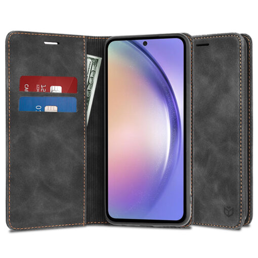Samsung A54 kaaned kunstnahast Confy Cover must