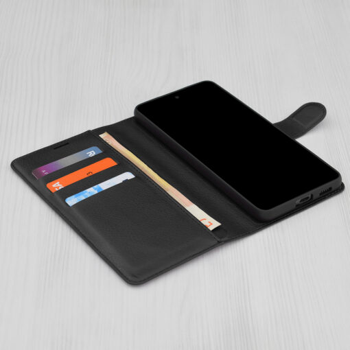 Samsung A54 kaaned kunstnahast Leather Folio must 2