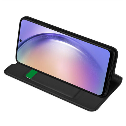 Samsung A54 kaaned kunstnahast Magskin Book must 1