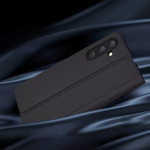 Samsung A54 kaaned kunstnahast Magskin Book must 4